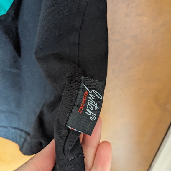 Switch Remarkable Patched Teddy Bear Embroidered Black T-Shirt - Picture 4 of 6